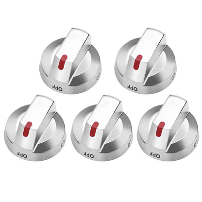 5Pcs DG64-00473A Gas Stove Top Burner Dial Knob Range Oven For Samsung