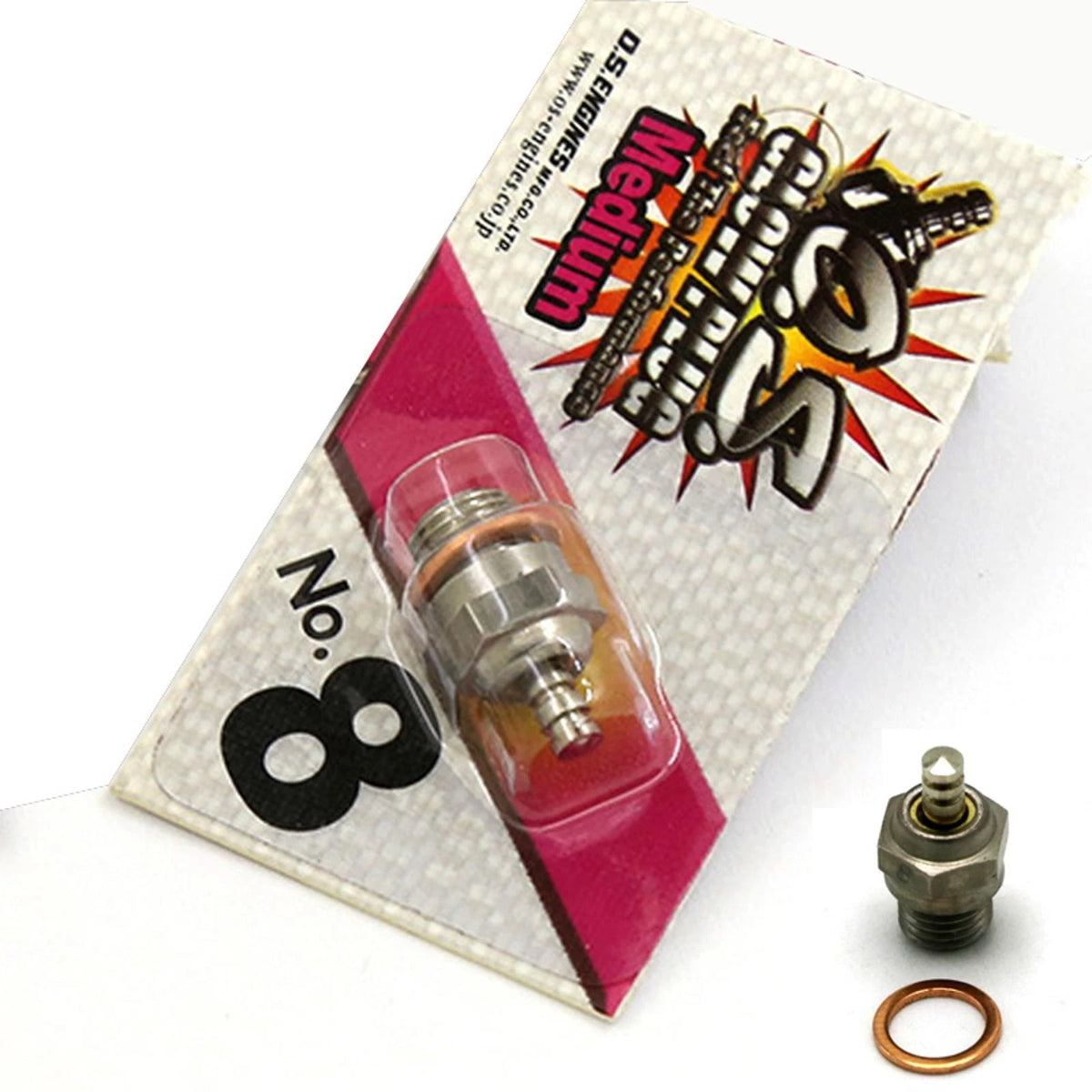 Glow Plug Standard OS No.8 Spark Medium For Nitro Engine RC Car Truck B