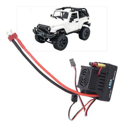 Durable Waterproof 80A Brushless ESC 6V/5A BEC Output For 1/8 Remote Control Car