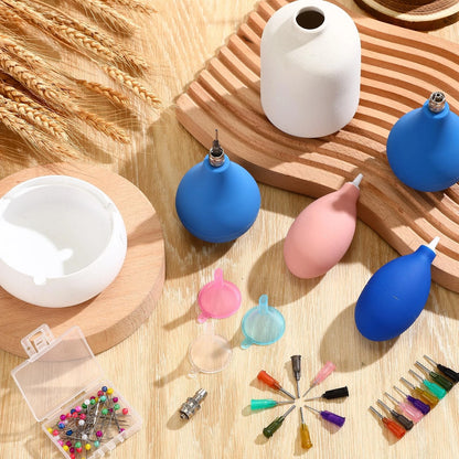 Dandat 102 Pcs Pottery Tools Supplies Ceramic Precision Applicator, Bright