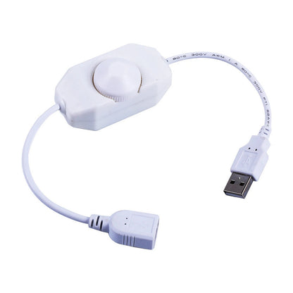 White 5V LED Knob Dimmer Rotary Brightness Controller For LED Strips Lights r