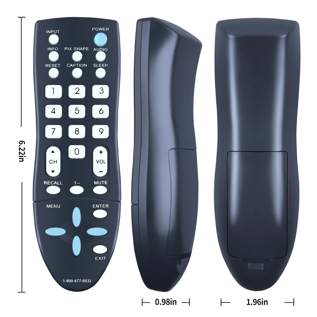 GXCC Replace Remote For Sanyo TV DP32640 DP32642 DP39842 DP39843 DP19648 DP19649