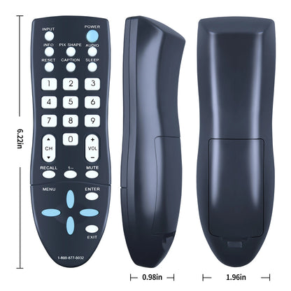 GXCC Replace Remote For Sanyo TV DP32640 DP32642 DP39842 DP39843 DP19648 DP19649