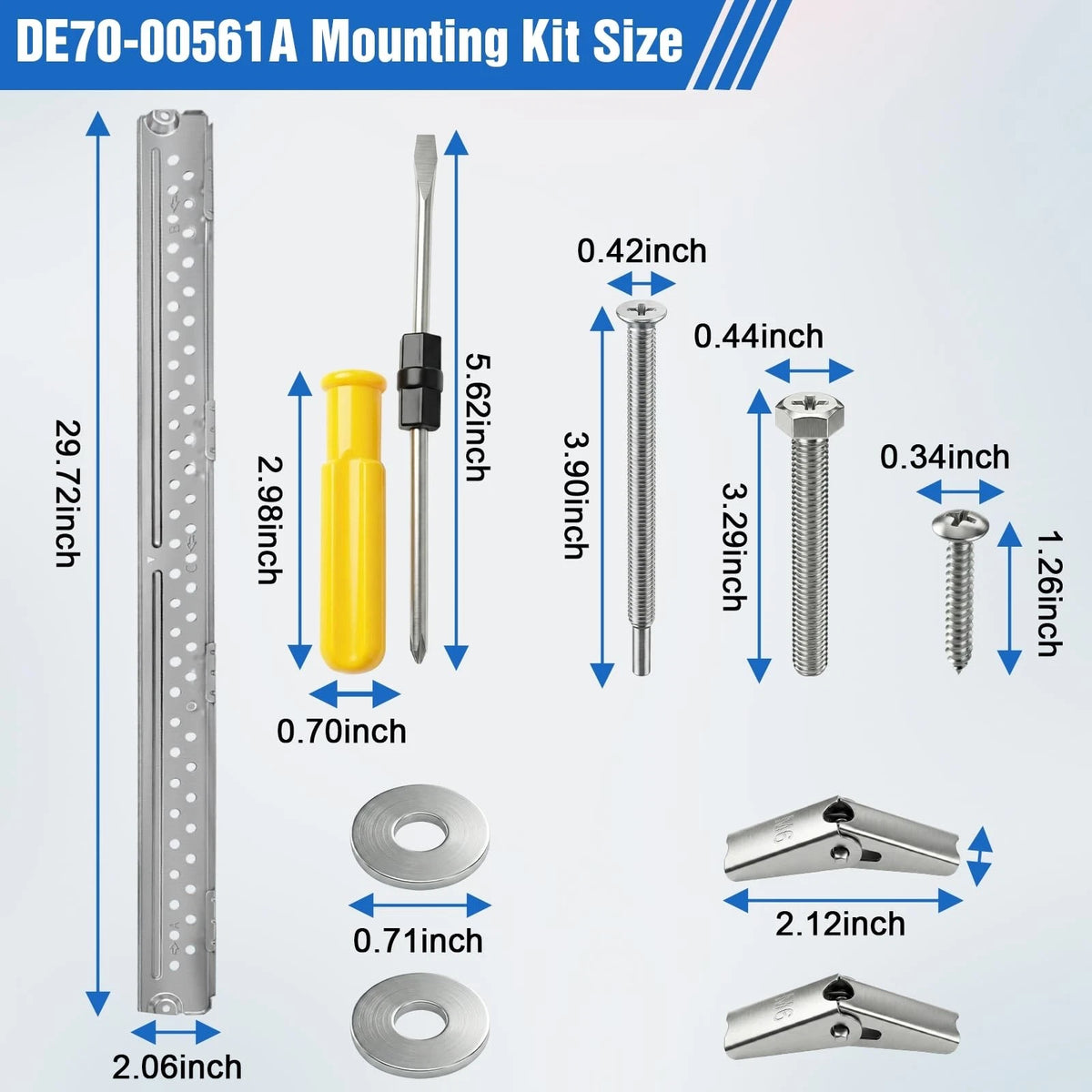 DE70-00561A DE92-90505N Microwave Mounting Bracket Kit for Samsung silvery