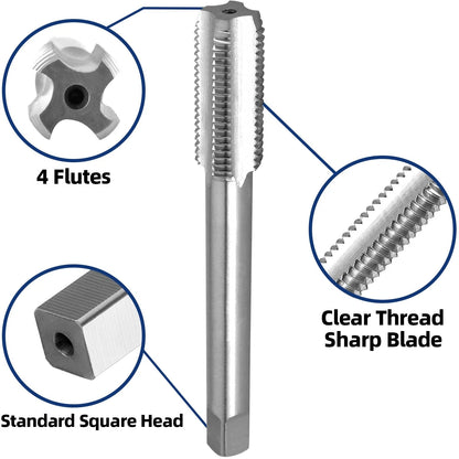 Burkit 9/16"-20 Left And Right Tap for Bike Crank Repair, 9/16x20 UN HSS Tap...