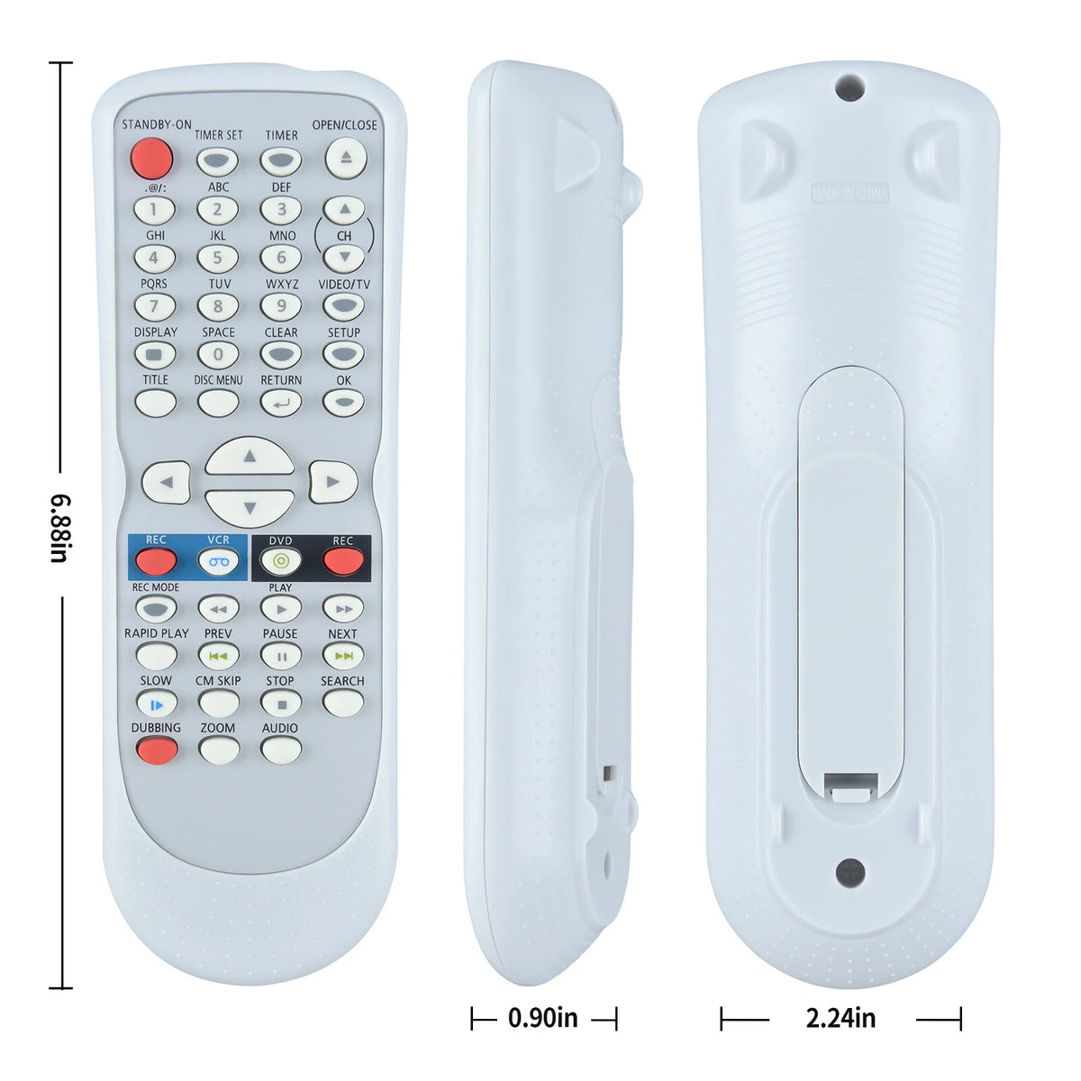 NB654 NB654UD For Funai DVD Recorder Replace Remote Control SV2000 WV20V6