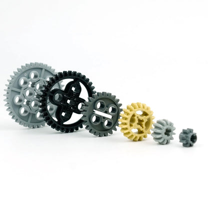 BroTex Technical Parts Pieces 1 inch x 1 x 0.98 inches, Gear Basic Set