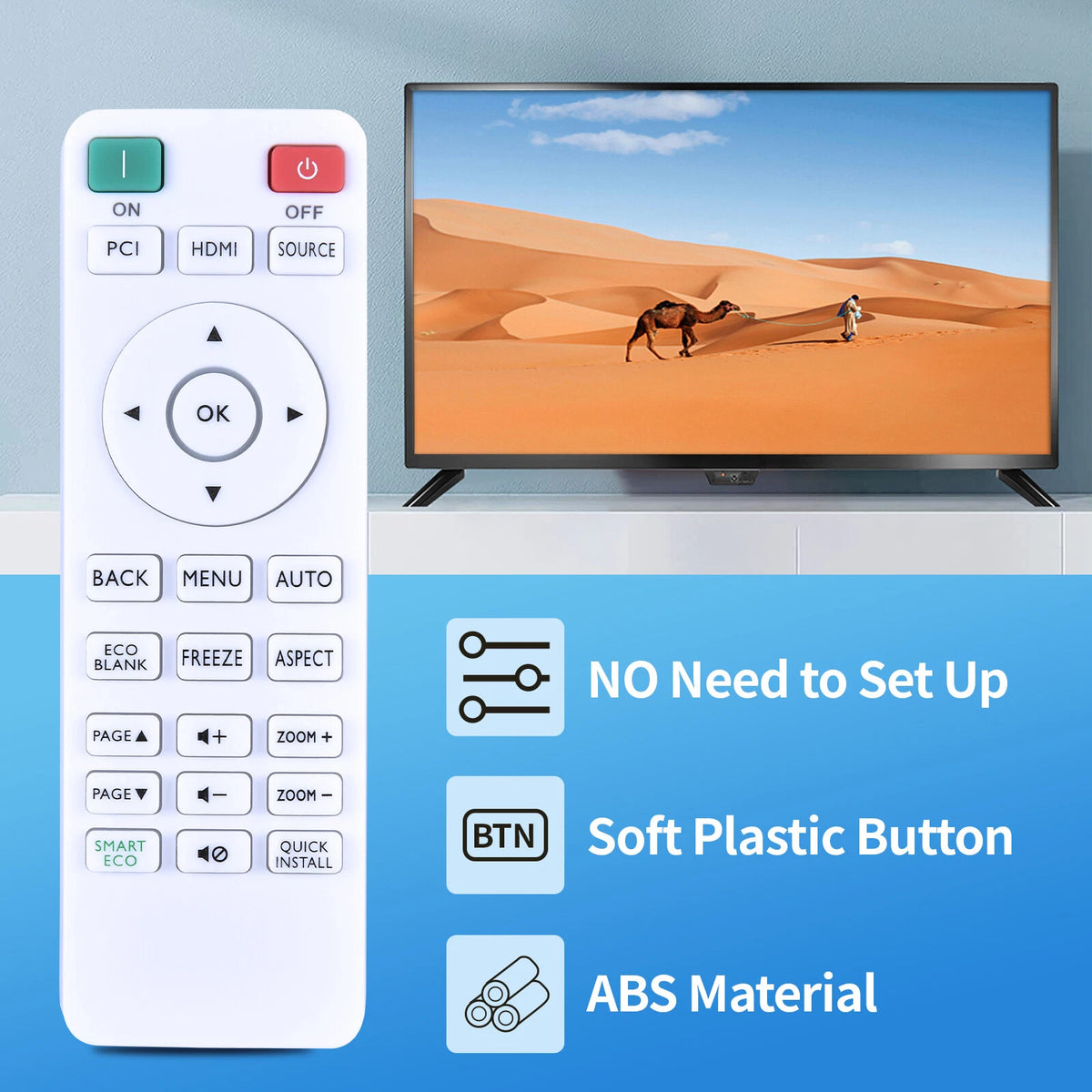 RCX014 Remote Control For BenQ Projectors MX604 MU641 MX611 MW612 MH606