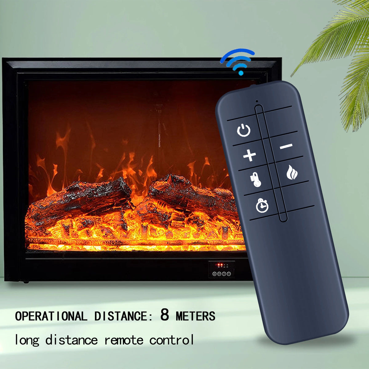 For Whalen Electric Fireplace Heater Remote Control WSLWFP48-5 WSLWFP54-6