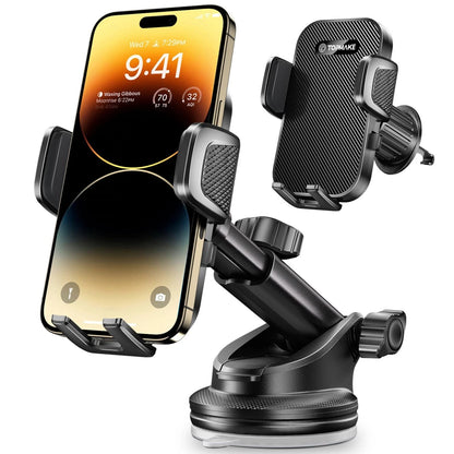 Topmake Car Phone Holder Mount,【2025 Upgrade】 3-in-1 Cell black