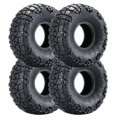4Pack 1/10 RC Car 1.9" Rubber Wheel Tyres Tires Cover For 1.9in RC Wheel Rim D