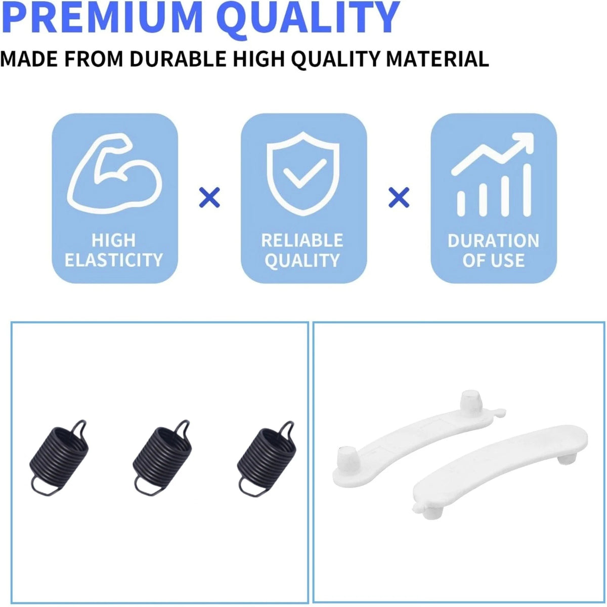 Replacement Part Kit for Washer: Suspension Spring, Counter Balance, Wear Pad