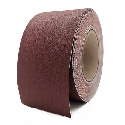 180 Grit Sandpaper Roll, 3 Inch x 49 Feet Emery Cloth Roll 180 Grit, Brown