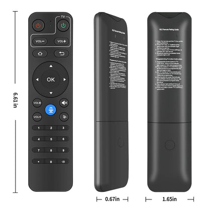 Bluettoth Voice Remote Control For  2024 StreamX X1 Pro TV Box 6K UltraHD