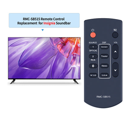 RMC-SB515 Remote Control For Insignia Soundbar NS-SB515 NSSB515