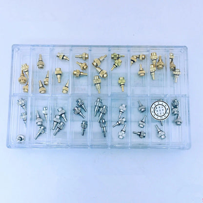 1 Set Stainless Steel Silver/Gold Watch Pusher Button Crown Flat Head Push Type