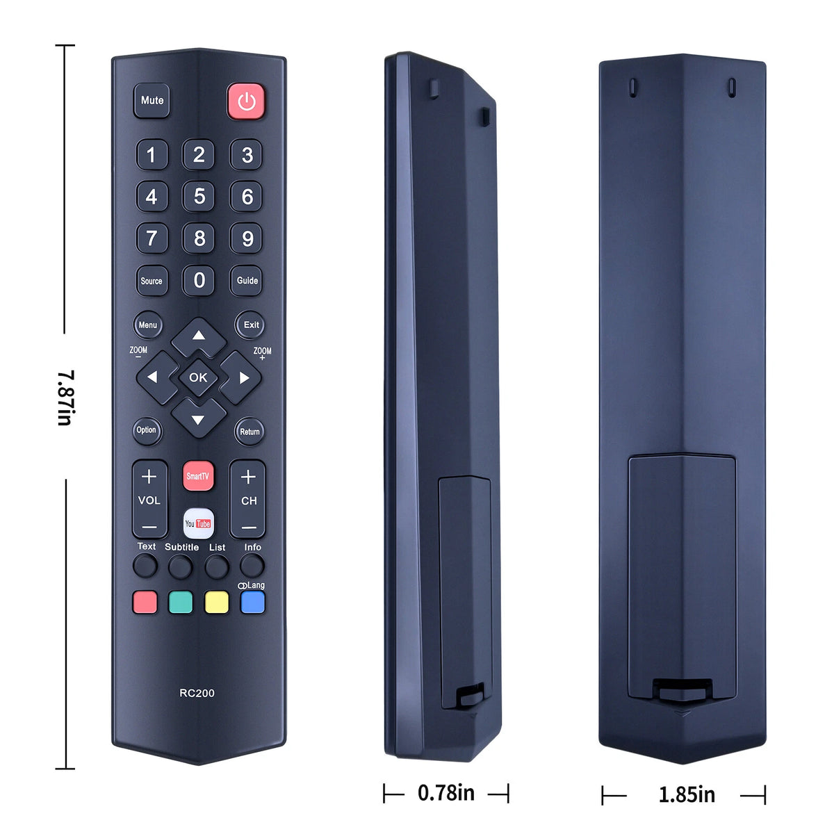 RC200 Remote Control For TCL E3800 S4700 Series TV