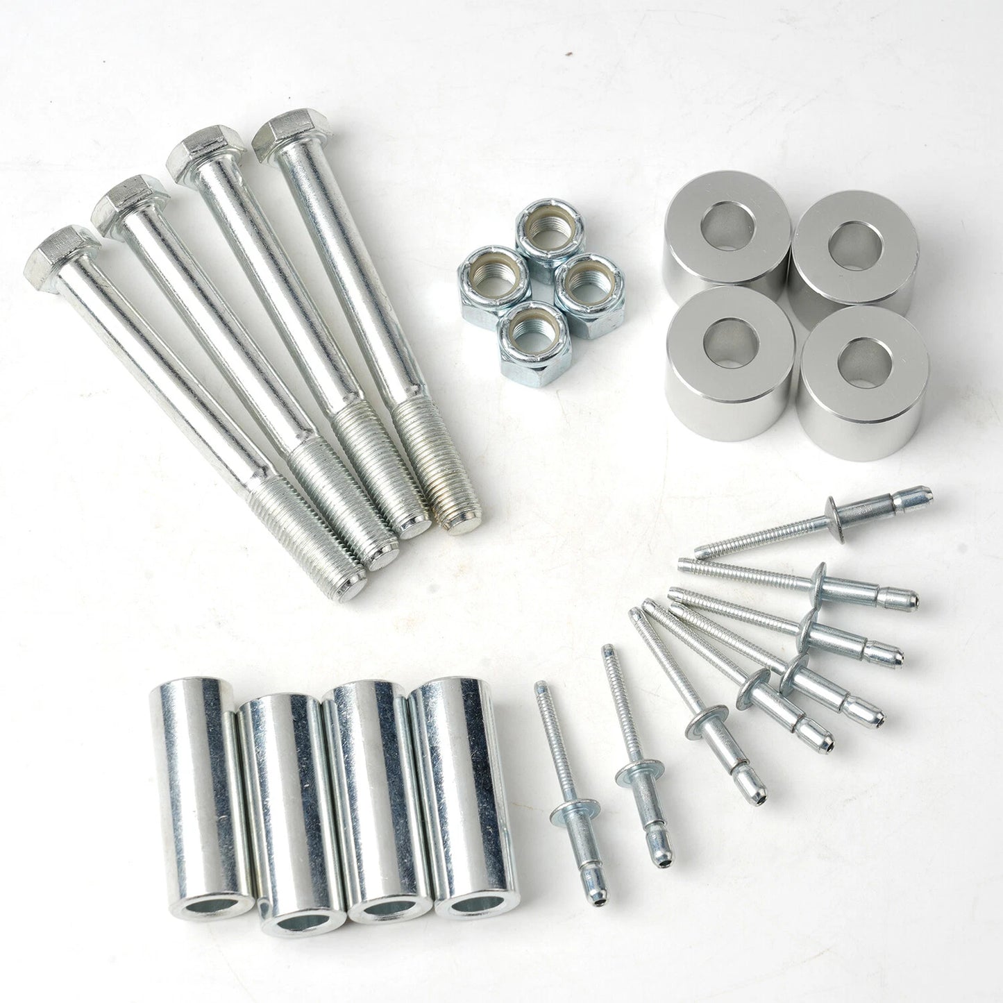 Lower Roller Bracket Kit Bundle with Rollers & Hardware Fits Peterbilt 379