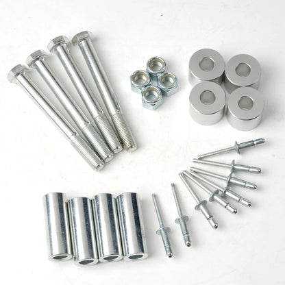 Lower Roller Bracket Kit Bundle with Rollers & Hardware Fits Peterbilt 379