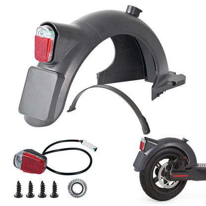 Yungeln Scooter Rear Mudguard with LED Brake Light Compatible with...