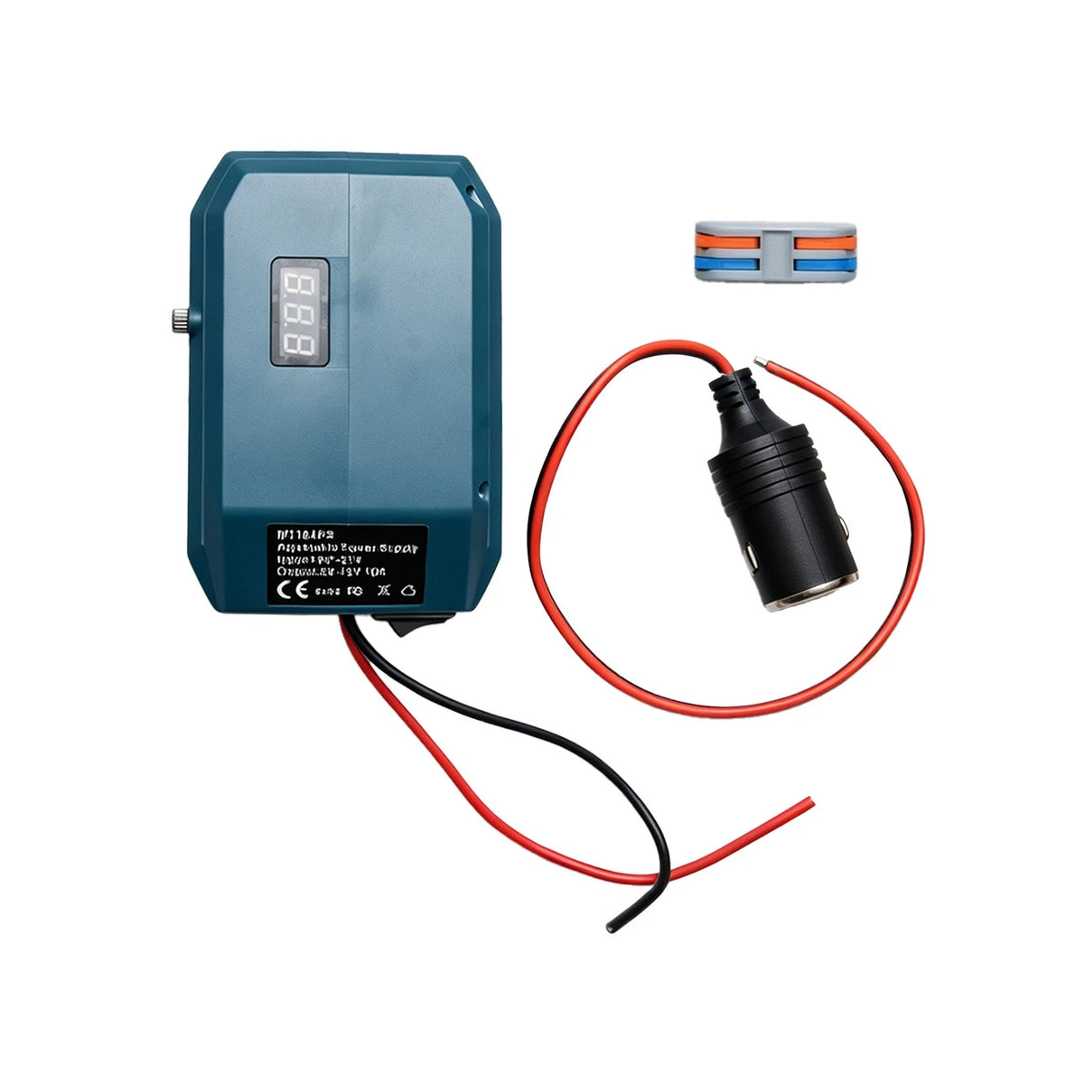 Step Down Converter Adapter with 10A LED Fireproof ABS Fits for Makita BL1850