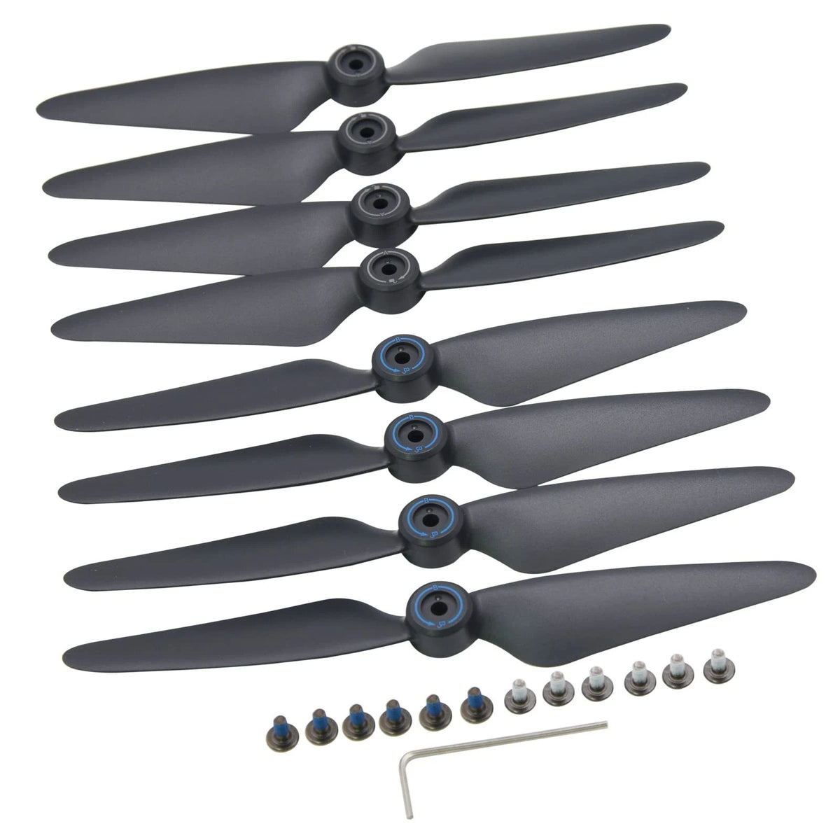 Blomiky 2 Sets 8 Pack F7 Foldable Propellers Replace Spare Pros Compatible...