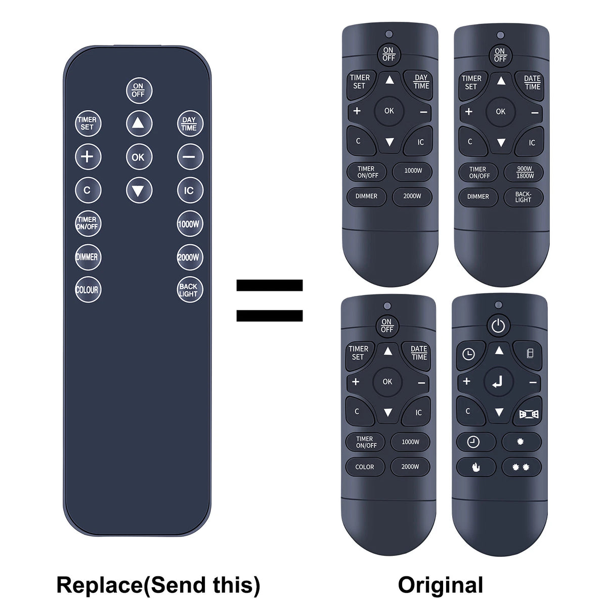 Replacement Remote Control For Blyss fire NDY19MAE