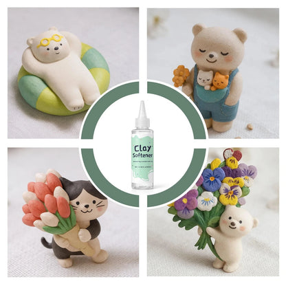 1DFAUL 120ml Polymer Clay Softener, Restore Flexibility, transparent