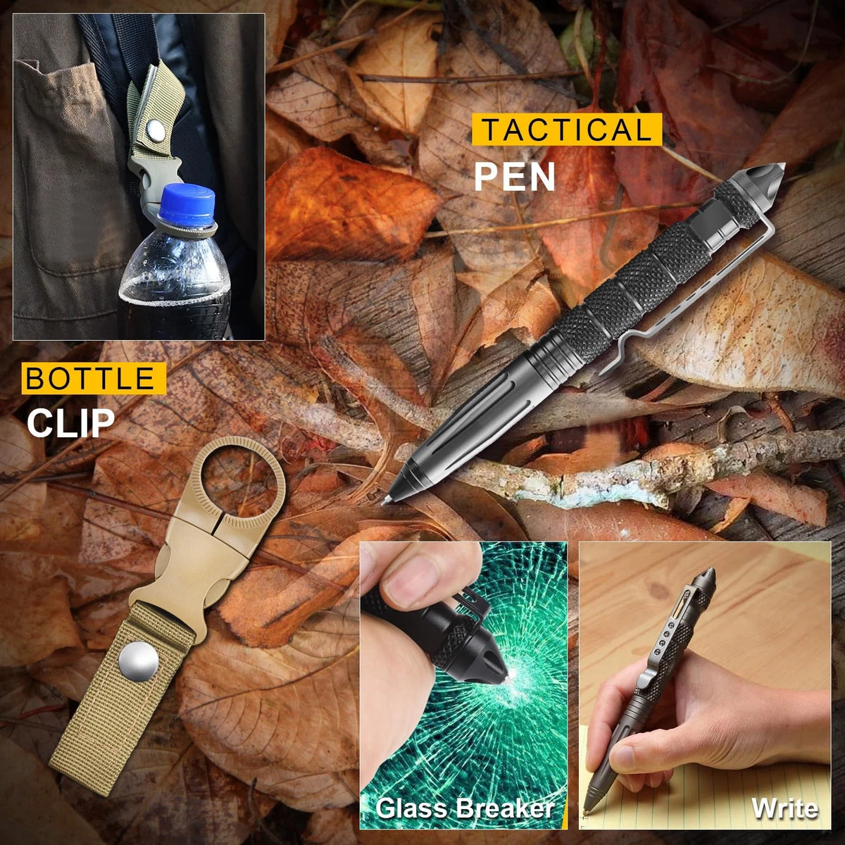 Gifts for Men Fathers Day 14-in-1 Survival Kit - Premium Outdoor Large