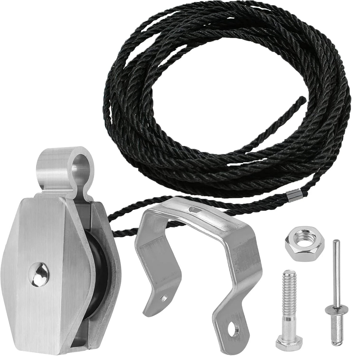 Werner Aluminum & Fiberglass Extension Ladder Rope & Pulley Kit - Color