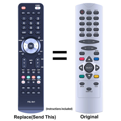 RC-2545 Replacement Remote Control For Acoustic Solutions/dura GDB2