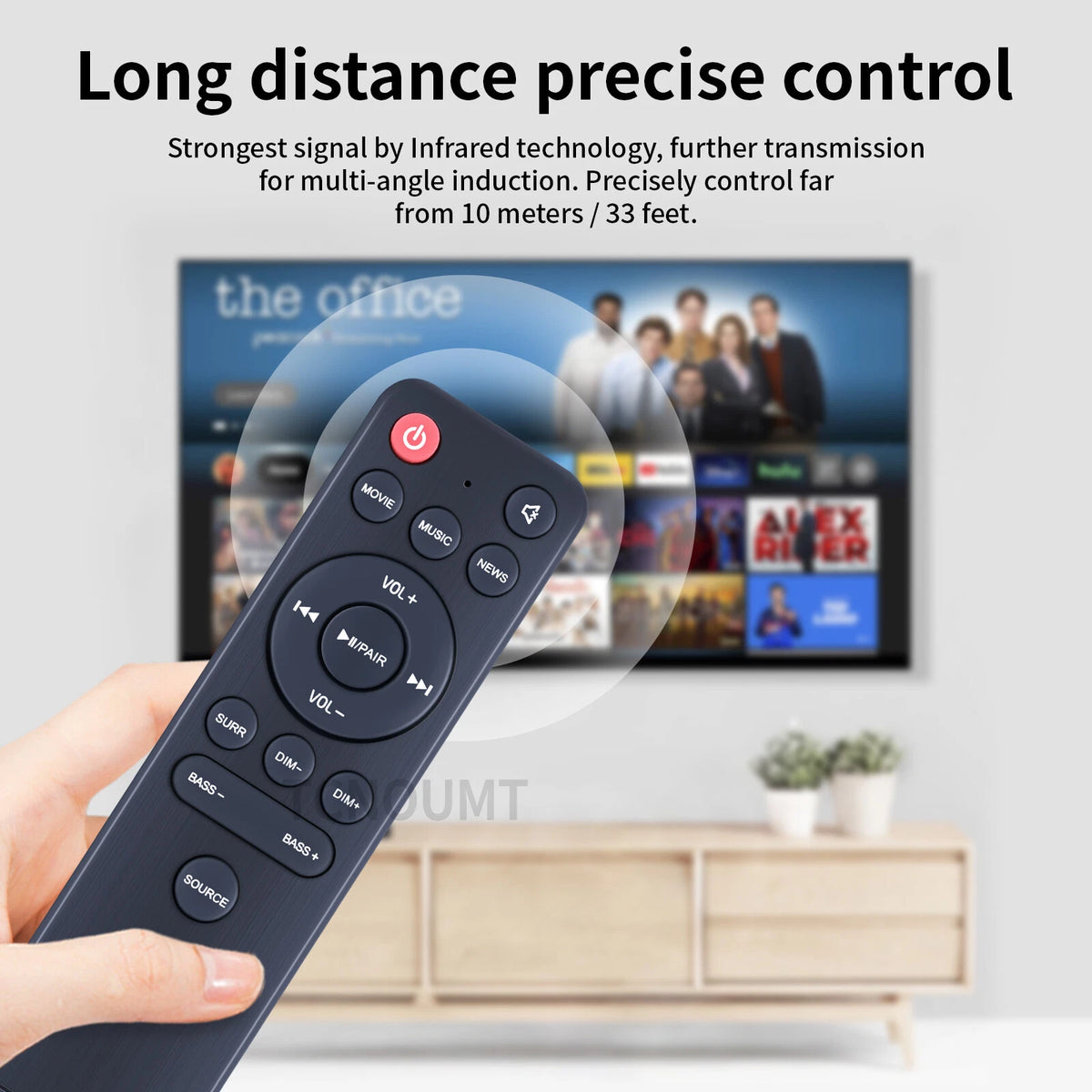 EN214C1H Remote Control For Hisense HS214 2.1 Channel Sound Bar