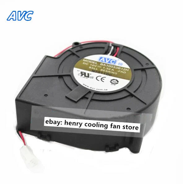 For AVC BA10033B12H blower fan DC 12V 1.32A 97*97*33MM 4-wires cooling fan