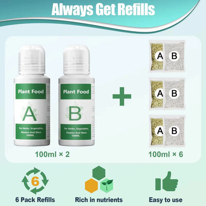 Hydroponics Nutrients for Aerogarden(800ml in Total), Plant Food A & B...