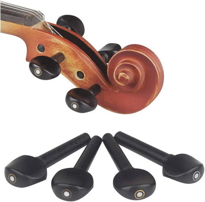 TUOREN 4/4 Violin Parts Fine Tuners Tuning Pegs Sound Post Tailgut Full size