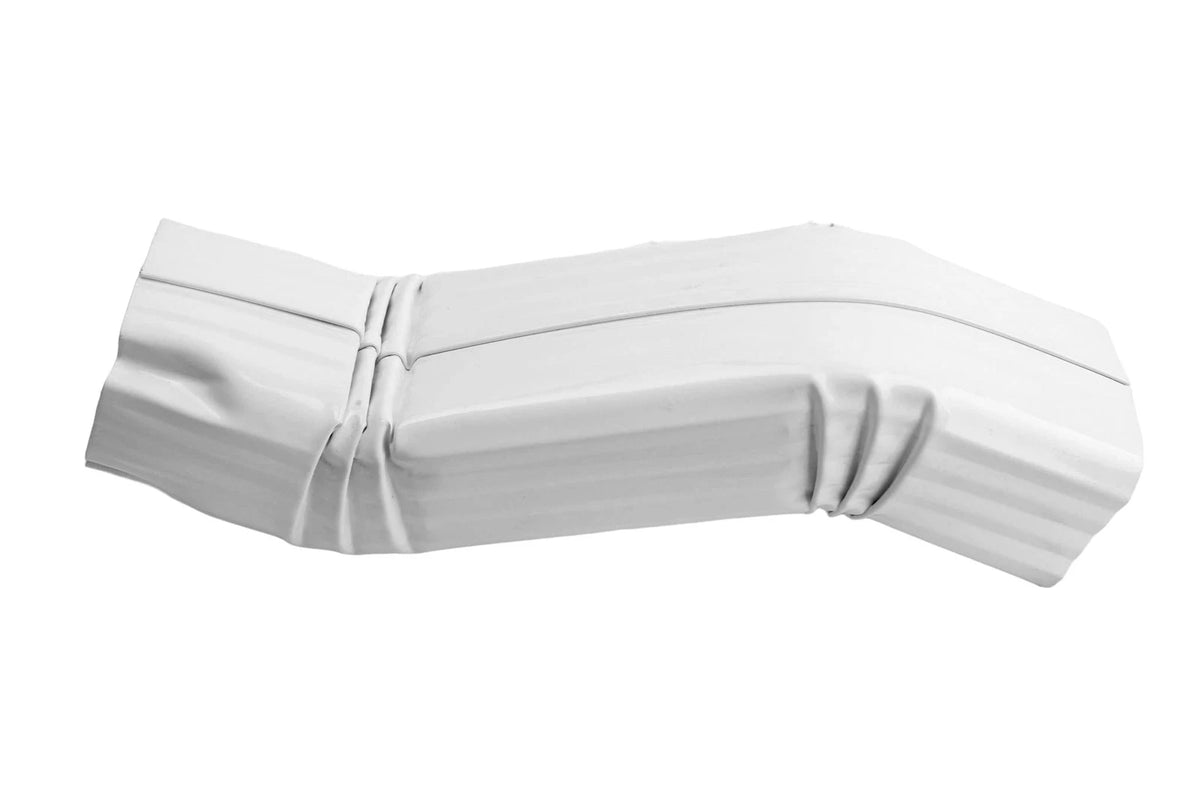 Gutter Downspout OFFSET White (Gloss) Aluminum gutter 2X3 A-Style,