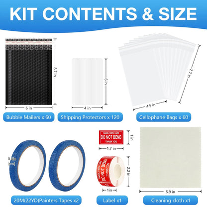 Fayoo Trading Card Shipping Supplies, 60 Bubble Mailers, 5.75 x 8.66 inches