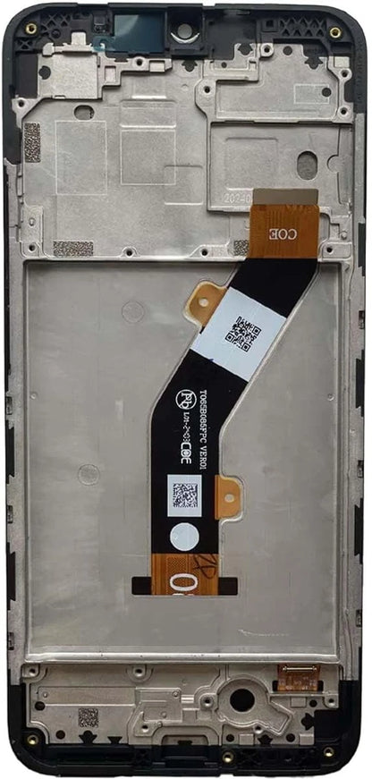 LCD Screen Display Touch Digitizer Frame Assembly Replacement for BLU black