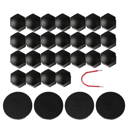 Fits Tesla Cybertruck Lug Nut Covers & Center Caps - Matte Black
