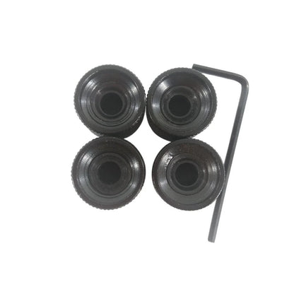 4Pcs Black Metal Dome Tone Volume Control Knob For Electric Guitar Bass Parts E