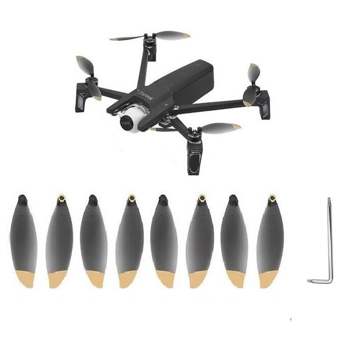 8* Quick Release Propellers CCW CW Props With Wrench For Parrot Anafi Drone l