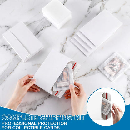 MotiMind 425 Pcs Card Shipping Protector Envelopes Set 3.5" X 4.5", clear