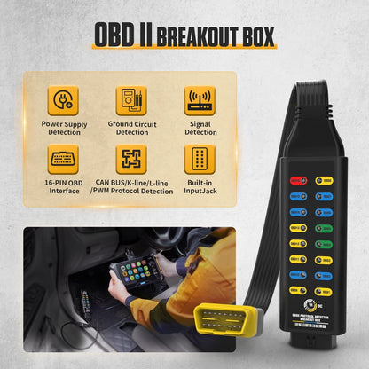 Obd2 Breakout Box, Automotive OBDII Protocol Detector OBD2 Box