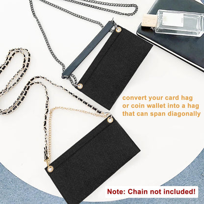 Thinp 3 Pcs Purse Insert Organizer,Purse Crossbody Conversion Liner 3 Black