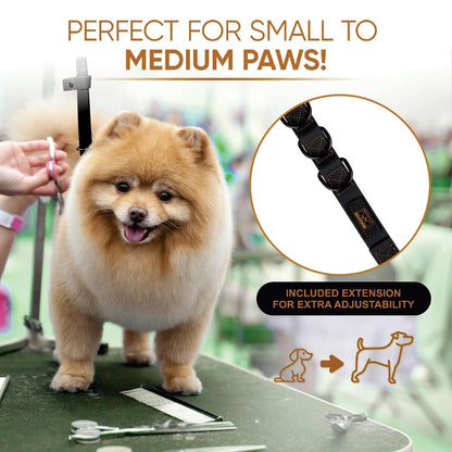 Prestige Elite - Set of 6 - Groomers Helper, Grooming Loops 39 inches, Black