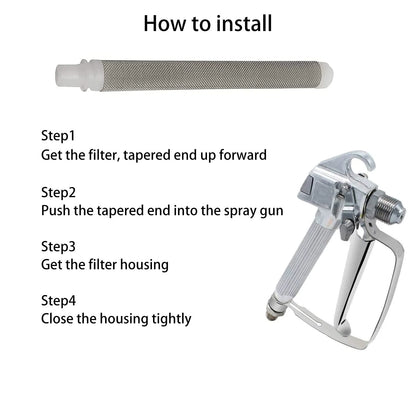 YESHINDA 0089958 0154842 Airless Spray Gun Filter 50 Mesh Compatible White