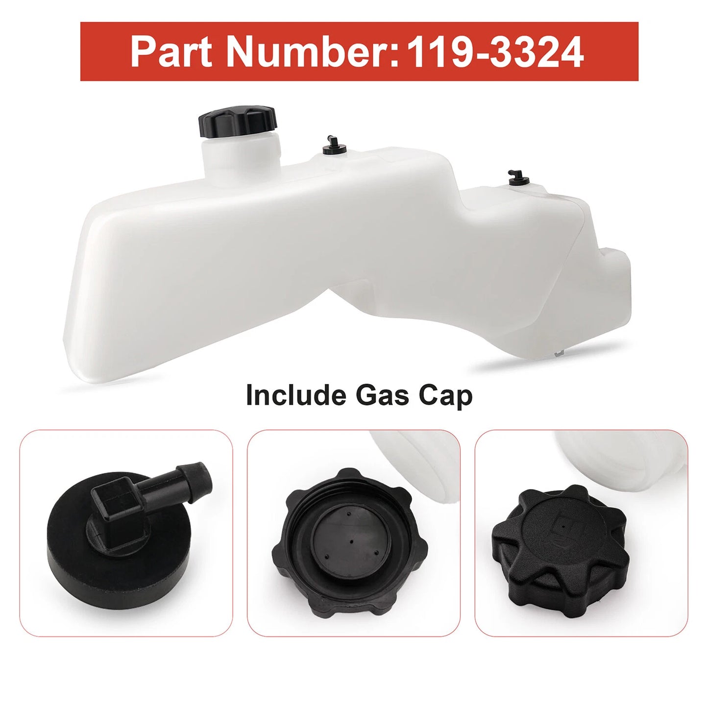 Fuel Tank Asm for Exmark 119-3324 Fuel Tank Quest E S Series