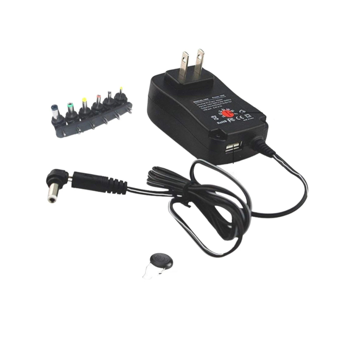Universal AC/DC Adapter 3V-12V Adjustable for DIY Circuits Electronics Gizmos