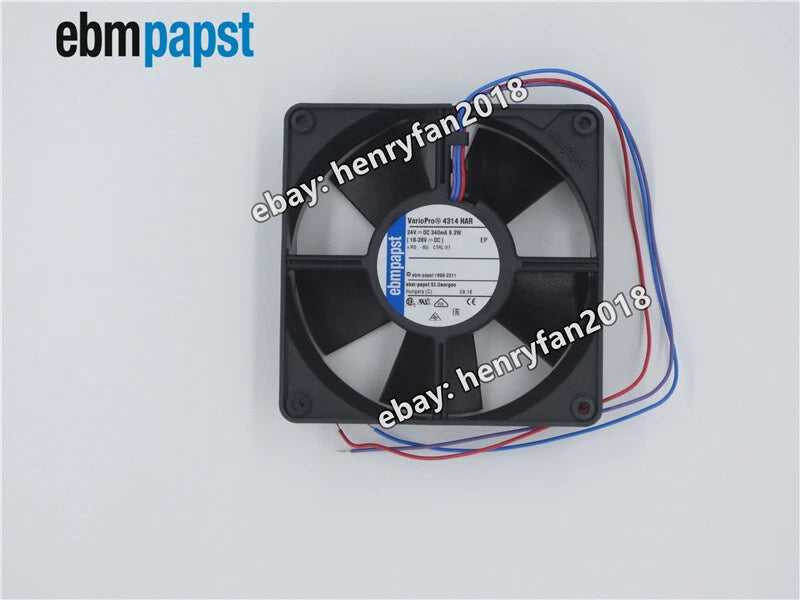 Ebmpapst 4314HAR Axial Fan DC 24V 340mA 8.2W 120*120*32MM  Cabinet Cooling Fan