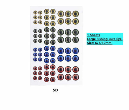 Fish Eyes for Lures Making - Small and Large Fishing Lure Eye 3mm 4mm color